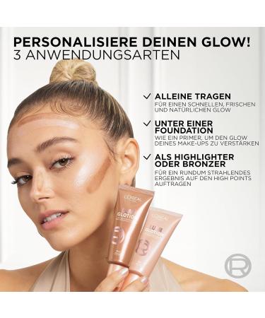 L'Or al Paris Liquid Highlighter for Face & Body - Glycerin & Shea Butter Perfect Match Lumi Glotion Natural Glow Enhancer 903 Medium Glow 40 ml - Buy Worldwide! - Buy Online on SooperMarket.com