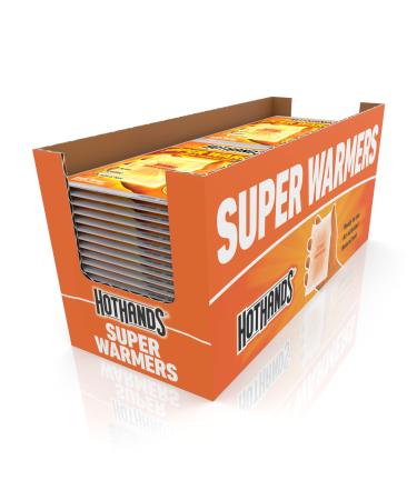HotHands Body & Hand Super Warmers - Long Lasting Safe Natural Odorless Air Activated Warmers - Up to 18 Hours of Heat - 40 Individual Warmers