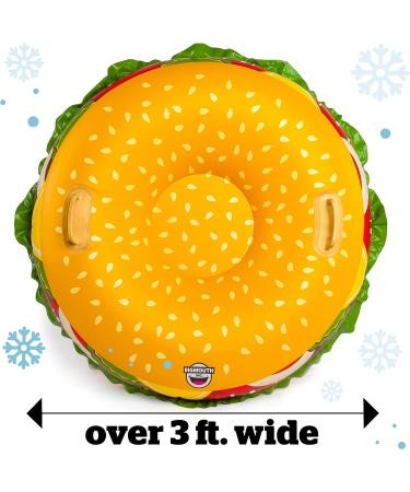 BigMouth Inc. Snow Tube  Inflatable Sleds for Kids and Adults  Heavy Duty PVC Giant Cheeseburger - Buy Online on SooperMarket.com