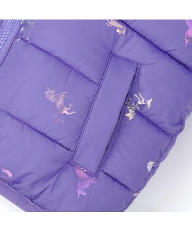 Kids Winter Hooded Puffer Jacket - Purple, 4-5 Years | Toddler Waterproof & Lightweight Coat for Boys & Girls - Buy Online on SooperMarket.com
