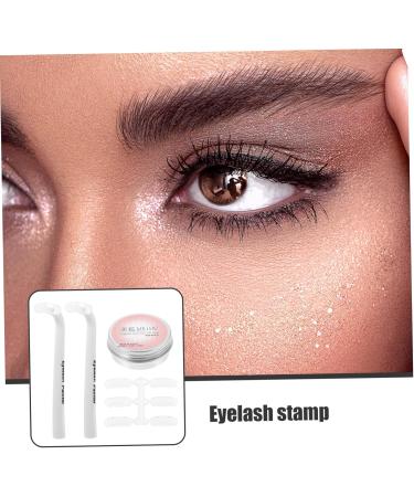 Gogogmee 1 Set Eye Makeup Aid Reusable Lower Eyelashes Stamp Lash Stamp for Bottom Eyelashes Eyelash Guide Lash Stamp for Lower Lashes Eyelash Stamp for Lower Eyelashes Eyelash Stencil - Buy Online on SooperMarket.com