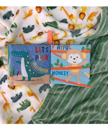 Little Me Jungle Animals Crinkle Activity Book with Teether - 5 Inch, Multi-Colored - Buy Online on SooperMarket.com