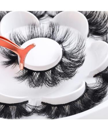 6D Fluffy Long Dramatic False Eyelashes - Soft Thick Reusable Natural Fake Eyelashes Pack (HFO1) for Stunning Makeup - Buy Online on SooperMarket.com