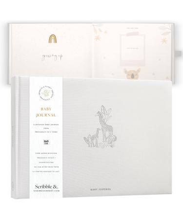 Baby Memory Book Giraffe Baby Journal | Tissue Wrapped in a Gift Box | Precious Moments: From Birth to Age 5 | Gifts for Baby Shower or Pregnancy