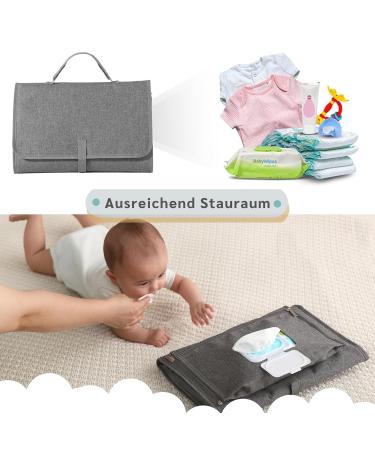 Portable Diaper Bag with Compartments & Wet Wipes Organizer - Waterproof & Washable Travel Solution - Buy Online on SooperMarket.com