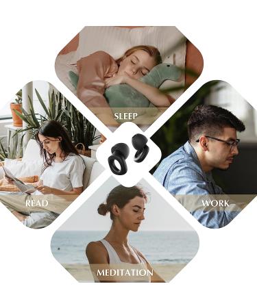 Fita+ Noise Cancelling Ear Plugs - NRR 33 dB, Reusable Silicone Earplugs for Sleeping, Concerts, Motorcycle, Travel - Black - Buy Online on SooperMarket.com