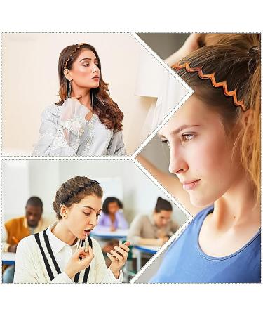 Ruzister 4 Pieces Zigzag Headbands Classic 90s Plastic Headband with Teeth Wavy Comb Headband for Women and Men Shark Tooth Headband - Buy Online on SooperMarket.com