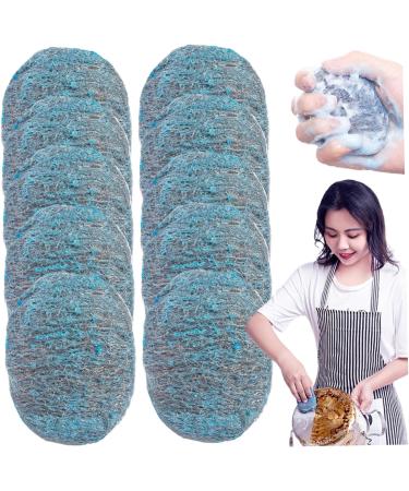 30 PCS Steel Wire Wool Easy Cleaning Steel Wool Scrubber Reusable Dish Scrubber Absorbent & Rich Foam Steel Wool Soap Cleaning Pad for Household Cleaning Kitchen Dishes & Metal Grills - Buy Online on SooperMarket.com
