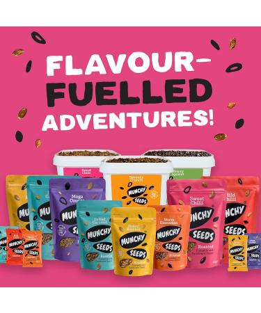 Honey Roasted Sweet Mix of Sunflower & Pumpkin Seeds 450g - Gluten & Wheat-Free Protein Snack with Fibre & Vitamin E for Kids & Adults | Munchy Seeds - Buy Online on SooperMarket.com