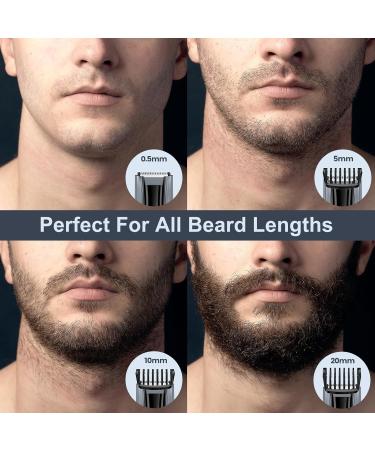 Men's Beard Trimmer - Cord/Cordless 40 Length Settings Rechargeable with Steel Blades - Precision Mustache & Facial Hair Trimmer for Men - Buy Online on SooperMarket.com