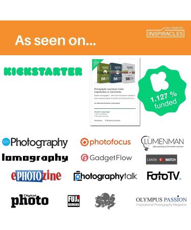 XL Photography Inspiration Cards Deck - Ultimate Photographer Gift with DSLR Accessories and Cheat Sheet - Portrait Edition - Buy Online on SooperMarket.com