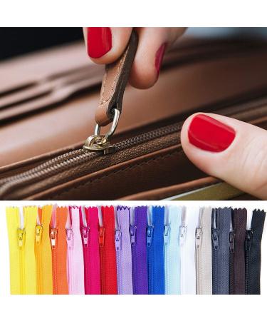100-Piece 12-inch Nylon Coil Zippers Set - Colorful Sewing Supplies for Tailors and Crafts (20 Assorted Colors) - Buy Online on SooperMarket.com