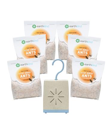 Stay Away Ants & Cockroaches Deterrent Pest Control Scent Pouches - All Natural, Environmentally Friendly, No Mess (6-Pack + Extended Release Pouch Pod) 6 Pack + Pouch Pod