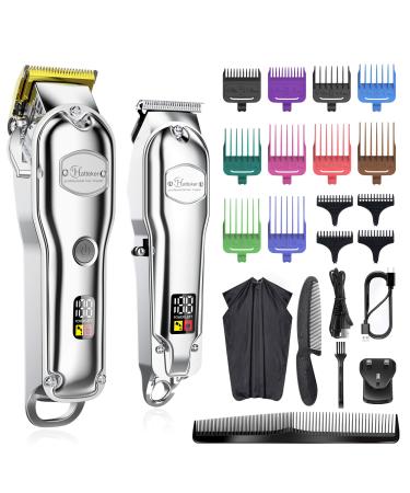Hatteker Hair Clipper for Men IPX7 Waterproof Cordless Barber Clipper for Hair Cutting Kit with T-Blade Trimmer Beard Trimmer Kids Clipper Professional USB Rechargeable