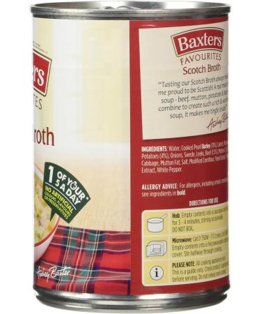 Baxters Favourites Scotch Broth 400g - Authentic Scottish Recipe - Buy Online on SooperMarket.com