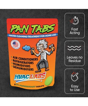 Mad Tabs 8pcs - AC Drain Line Cleaner & Odor Control Tablets | Prevent Water Damage & Overflow | USA Made Humidifier Treatment - Buy Online on SooperMarket.com