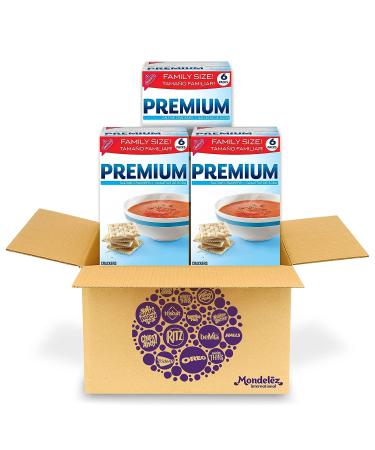 Premium Saltine Crackers Family Size 3 Boxes, 6 Count - Pack of 3 - Buy Online on SooperMarket.com