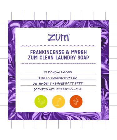 Indigo Wild Zum Clean Laundry Soap Frankincense Myrrh 64 fl oz - Natural & Fragrant Cleaning Solution - Buy Online on SooperMarket.com