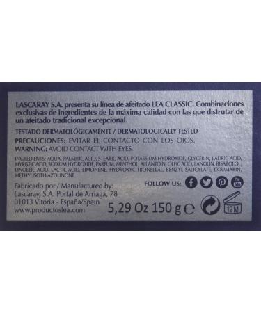 LEA Classic Shaving Cream in Metallic Tub 5.29 oz 150 g (Pack of 1) Tub - Buy Online on SooperMarket.com