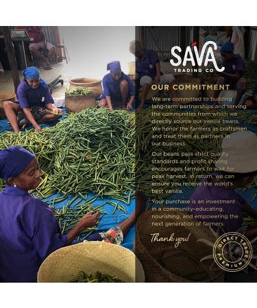 SAVA Madagascar Vanilla Beans  Bourbon Gourmet Vanilla Beans from Madagascar w/Rich  Deep Colored Vanilla Pods  Cooking & Baking Supplies (10 Count) 10 Beans - Buy Online on SooperMarket.com