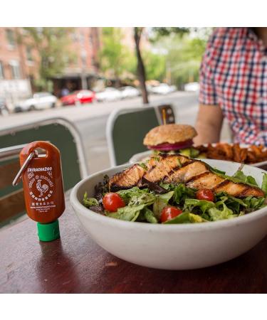 Sriracha Keychain Gift Pack - 9oz Sriracha + 1oz & 1.7oz Keychains | Spicy Hot Sauce on-the-go - Buy Online on SooperMarket.com