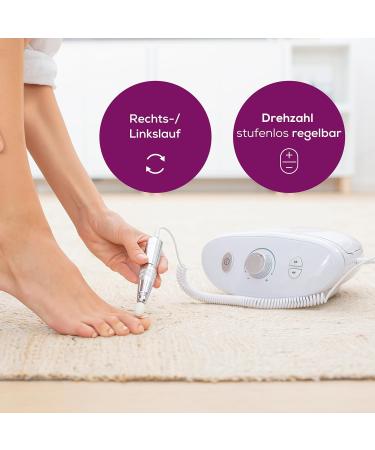 Beurer MP 100 Electric Manicure & Pedicure Set 41-Piece with Sapphire Attachments Nail Dust Cap 20 000 RPM Perfect for Home Care & Salon Quality - Buy Online on SooperMarket.com