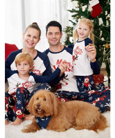 Family Matching Christmas Pajamas Set - Tree Snowflake Print | Kids 2-3 Years Dark Blue - Buy Online on SooperMarket.com