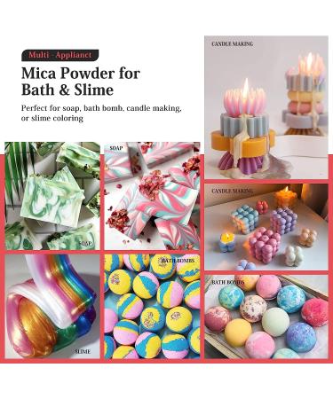 30 Colors Mica Powder for Epoxy Resin - Natural Pigment Dye for Cosmetics, Paint, Soap, Nail Polish, Candles & More - 5g Set - Buy Online on SooperMarket.com
