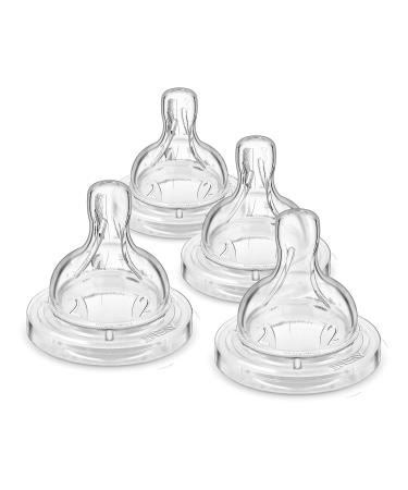 Philips Avent Anti-Colic Baby Bottle Slow Flow Nipple  4pk  Flow 2  SCF422/47