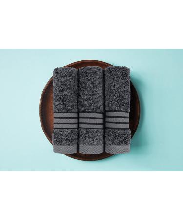 Utopia Towels 8-Piece Luxury Towel Set - 600 GSM 100% Ring Spun Cotton - Grey - Ideal for Bathroom, Sports, and Hotel - Buy Online on SooperMarket.com