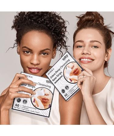 AUSLKA Zebra Blackhead Pore Strips (60 ct) + Remover Extractor Kit - Deep Cleansing Charcoal Strips for Acne Removal - Buy Online on SooperMarket.com