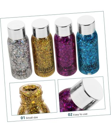 FOYTOKI 4pcs Set Colorful Eye Shadow Eyeshadow Glitter Festival Glitter Body Glitter Spray Liquid - Buy Online on SooperMarket.com