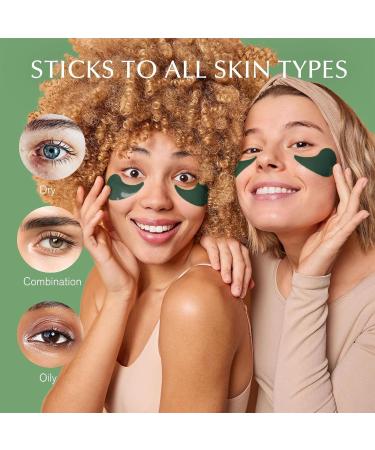 Shefave Eye Pads 60 Pieces Eye Pads Against Dark Circles Green Tea Matcha Eye Pads Hyaluronic Acid Eye Mask Dark Circles Removal Against Wrinkles Eye Bags Puffiness - Buy Online on SooperMarket.com
