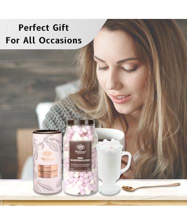 Whittard of Chelsea Luxury White Hot Chocolate Gift Set Bundle with Luxury White Hot Chocolate Mini Marshmallows & Glass Mug with Rose Gold Spoon Hot Chocolate Gifts for Her/Him - Buy Online on SooperMarket.com