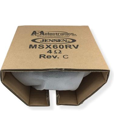 Jensen MSX60RVR 6.5 Marine Coaxial Speakers - Waterproof & UV Resistant (Pair, Graphite Gray) - Buy Online on SooperMarket.com
