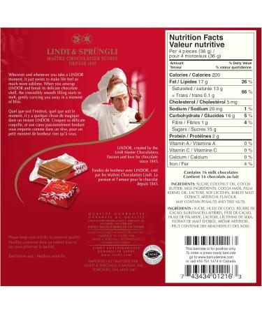 Lindt LINDOR Milk Chocolate Squares 144-Gram Gift Box Chocolate squares 144g - Buy Online on SooperMarket.com
