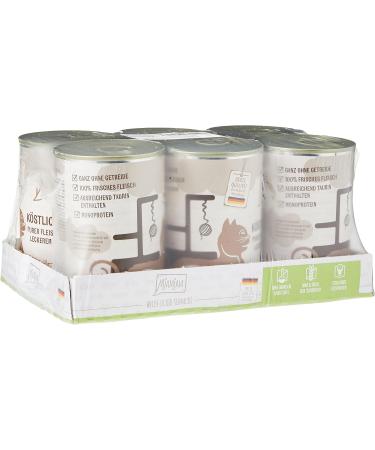 Mjamjam Premium Wet Food for Cats - Pure Meat Culinary Deer & Turkey with Fresh Cranberries - 6 Pack 400g Mix Bundle - Buy Online on SooperMarket.com