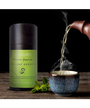 Gyokuro Green Tea Japanese Green Tea Loose Leaf Yabukita High Caffeine Loose Leaf Tea Antioxidant-Rich Green Tea Loose Leaf Vegan and All-Natural Loose Leaf 3.5oz - Buy Online on SooperMarket.com