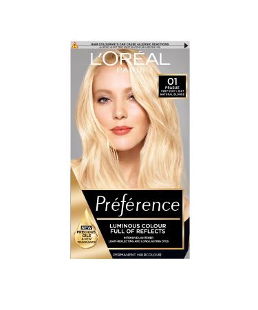 L'Oreal Paris Preference Hair Dye Long Lasting Luminous Permanent Hair Colour 01 Prague PRAGUE 01 1 count (Pack of 1)