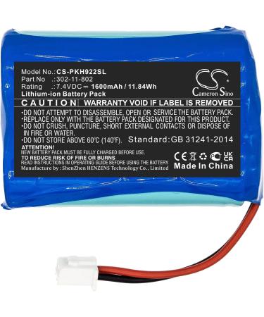 7.4V High-Performance Replacement Battery for Peaktech DVB-C/S/T Models | Long-lasting 1600mAh Power - Buy Online on SooperMarket.com