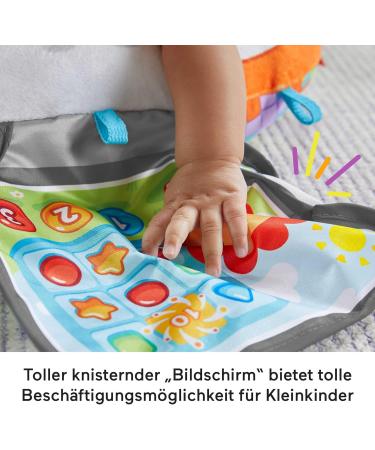 Fisher-Price HGB89 Babies Controller Spielkissen - Gaming Playmat with Hanging Toys for Newborns | Ideal for Prone Position & On-the-Go | Best Baby Toys - Buy Online on SooperMarket.com
