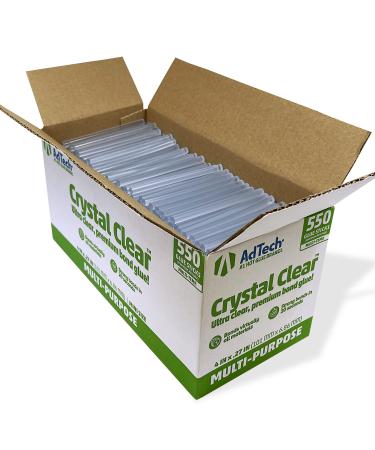 AdTech 220-345-5 Hot Glue, 4 Inch Mini Size, Clear, 550 Sticks, Count