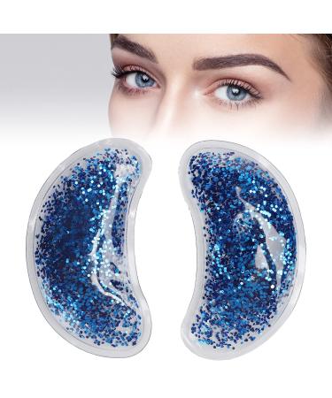 Eye Gel Ice Pack Reusable Gel Eye Mask Eye Cooling Pad Hot Cold Therapy Eye Patch Under Eye Patches to Relieve Tired Eyes Dark Circles(Blue)