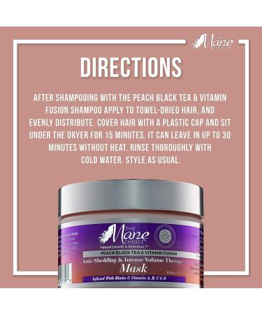 The Mane Choice Peach Black Tea Vitamin Fusion Mask 12 Fl Oz - Nourishing Hair Treatment - Buy Online on SooperMarket.com