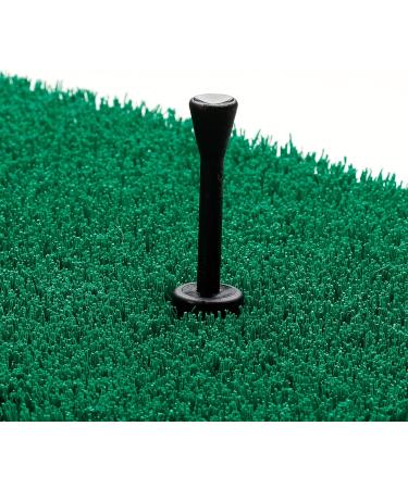 Fiberbuilt Adjustable Golf Tee - Premium Driving Range Mat Tees for Practice Net or Simulator - 2 Pack Black - Buy Online on SooperMarket.com
