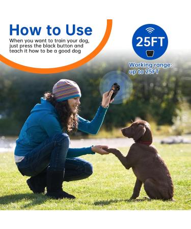 PWEZON Rechargeable Ultrasonic Anti Dog Barking Device | Dual Sensor Deterrent with Training Modes and LED Flashlight - 25 FT Range - Buy Online on SooperMarket.com