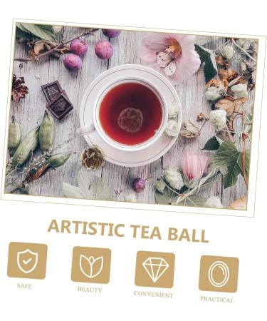 Warmhm 10pcs Chinese Flower Tea Green Tea with Flowers Wrapped Blooming Tea Flowering Tea Artistic Tea Organic Blooming Flower Tea Gold Tea Ball As Shown medium - Buy Online on SooperMarket.com