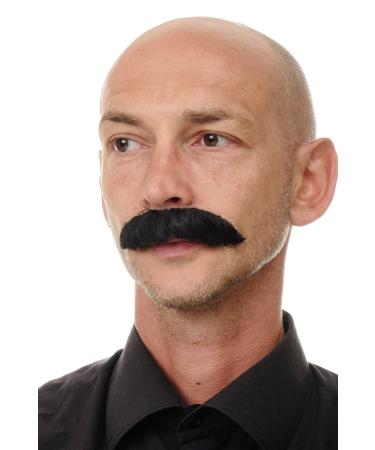 WIG ME UP - MU12-1B beard made of human hair moustache cowboy black