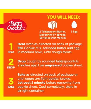 Betty Crocker REESE'S Mini PIECES Cookie Mix Peanut Butter Cookie Mix with REESE S PIECES Minis and Mini Chocolate Chips 337g (Pack of 2) - Buy Online on SooperMarket.com