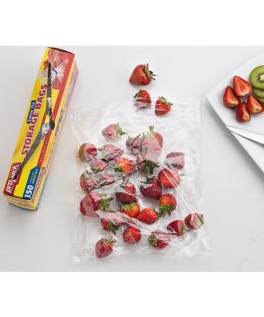 ProPack Disposable 1 Gallon Plastic Storage Bags - 150 Twist Tie Bags for Home, Office, Traveling, Snacks - 1 Pack - Buy Online on SooperMarket.com